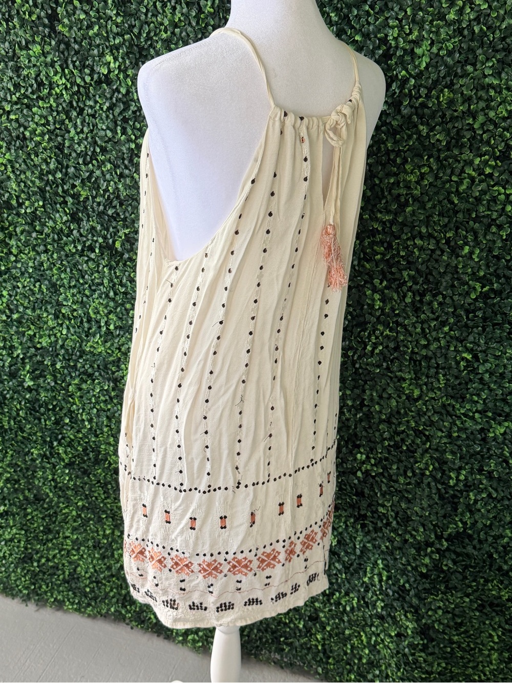 Lucky Brand Cream Textured boho dress - Picture 11 of 11